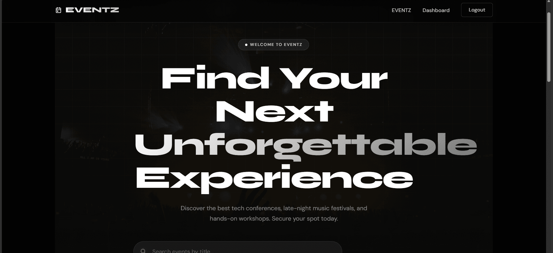Eventz - Event Management Platform